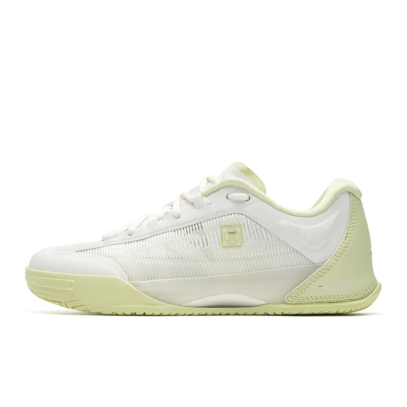 FILA NETTO POINT Cushioning Abrasion Resistant Breathable Lightweight Low top Tennis Shoes Women's Micro White