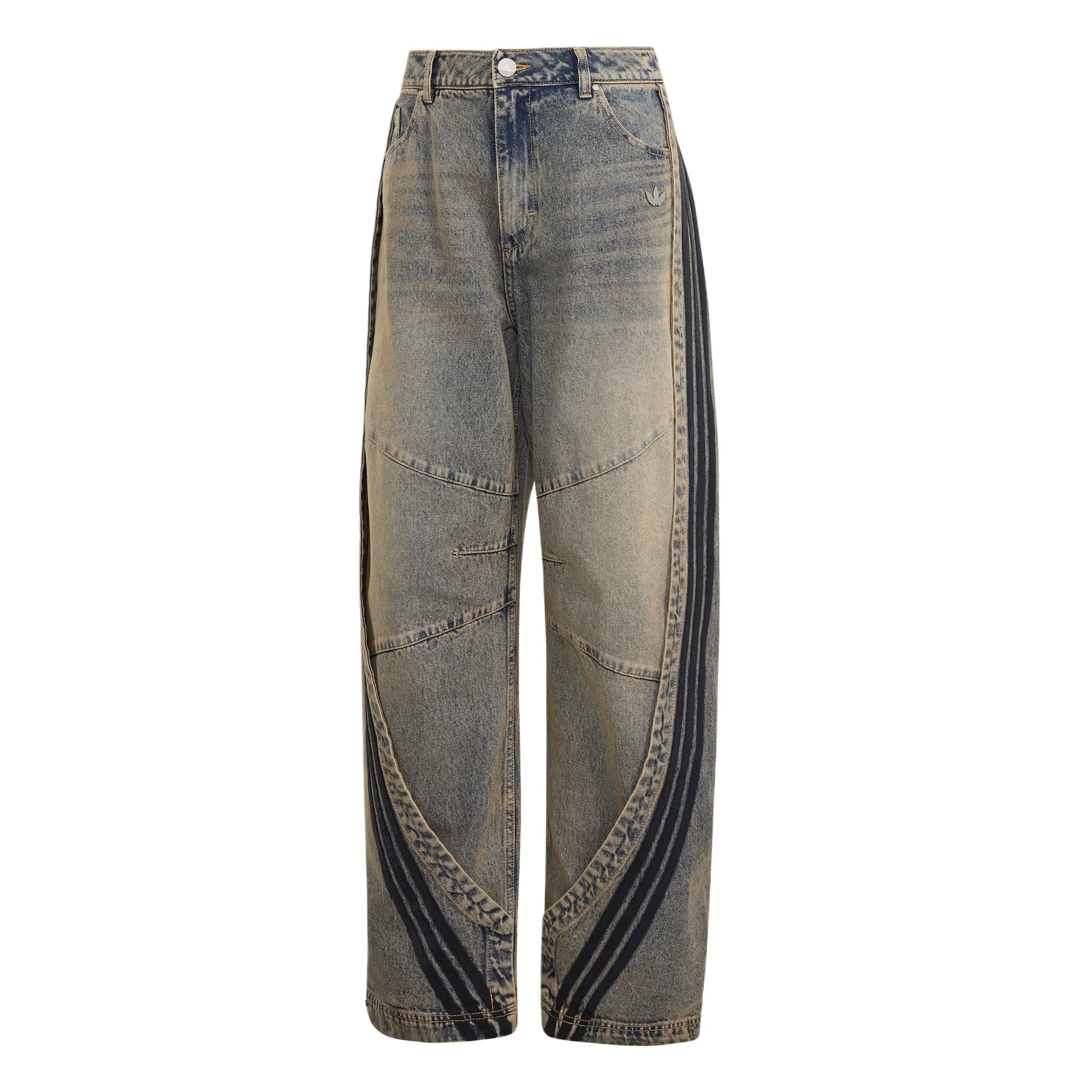 Женские штаны adidas originals ADILENIUM 5.0 BANANA OVERLAY JOGGERS (синие)