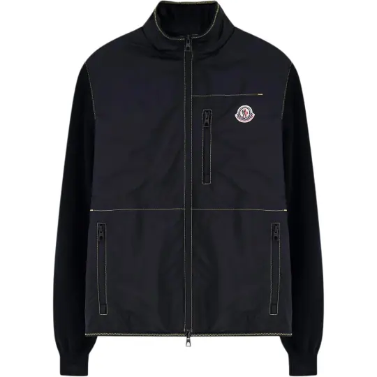 Moncler SS26 мужская куртка с длинными рукавами в стиле пэчворк