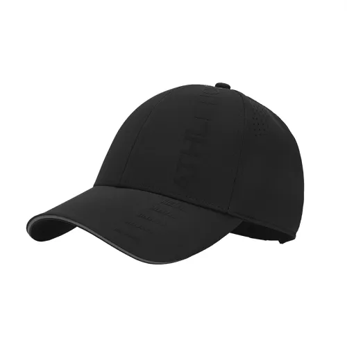 FILA Fila Fitness fitness series, simple, classic, casual, sports, versatile, comfortable and breathable, polyester fiber spandex (polyurethane elastic fiber) nylon baseball cap, same style for men and women, couple style, ink black