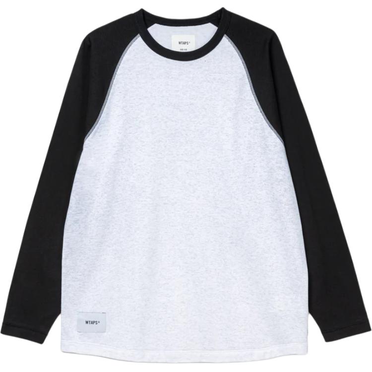 Мужской лонгслив WTAPS Colorblock (черно-серый)