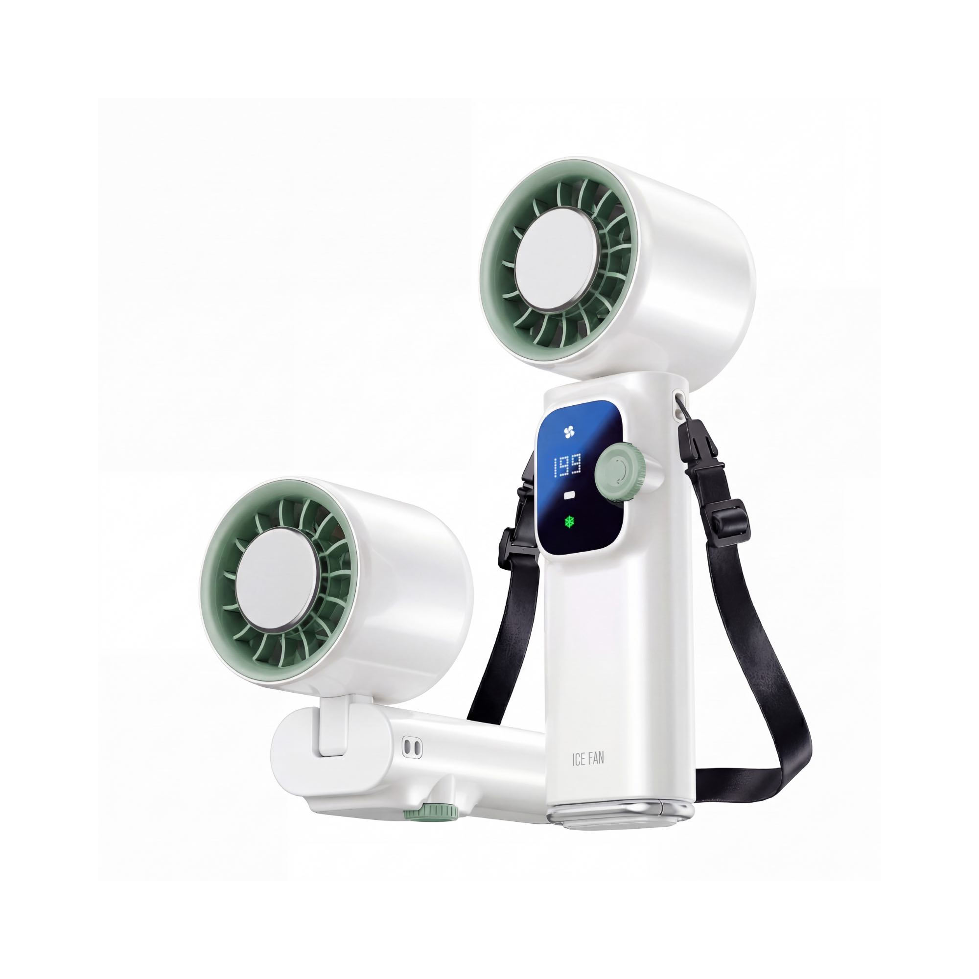Heart-beating diary, handheld fan, ultra-high-speed, strong wind, long-lasting hurricane, multi-function, foldable, compact and portable, telescopic hook XD-JF166