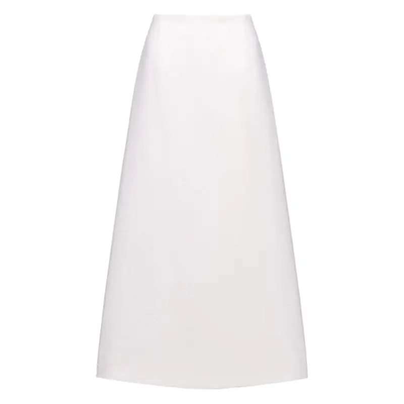 DIOR SS24 Casual Long Skirt Women's White