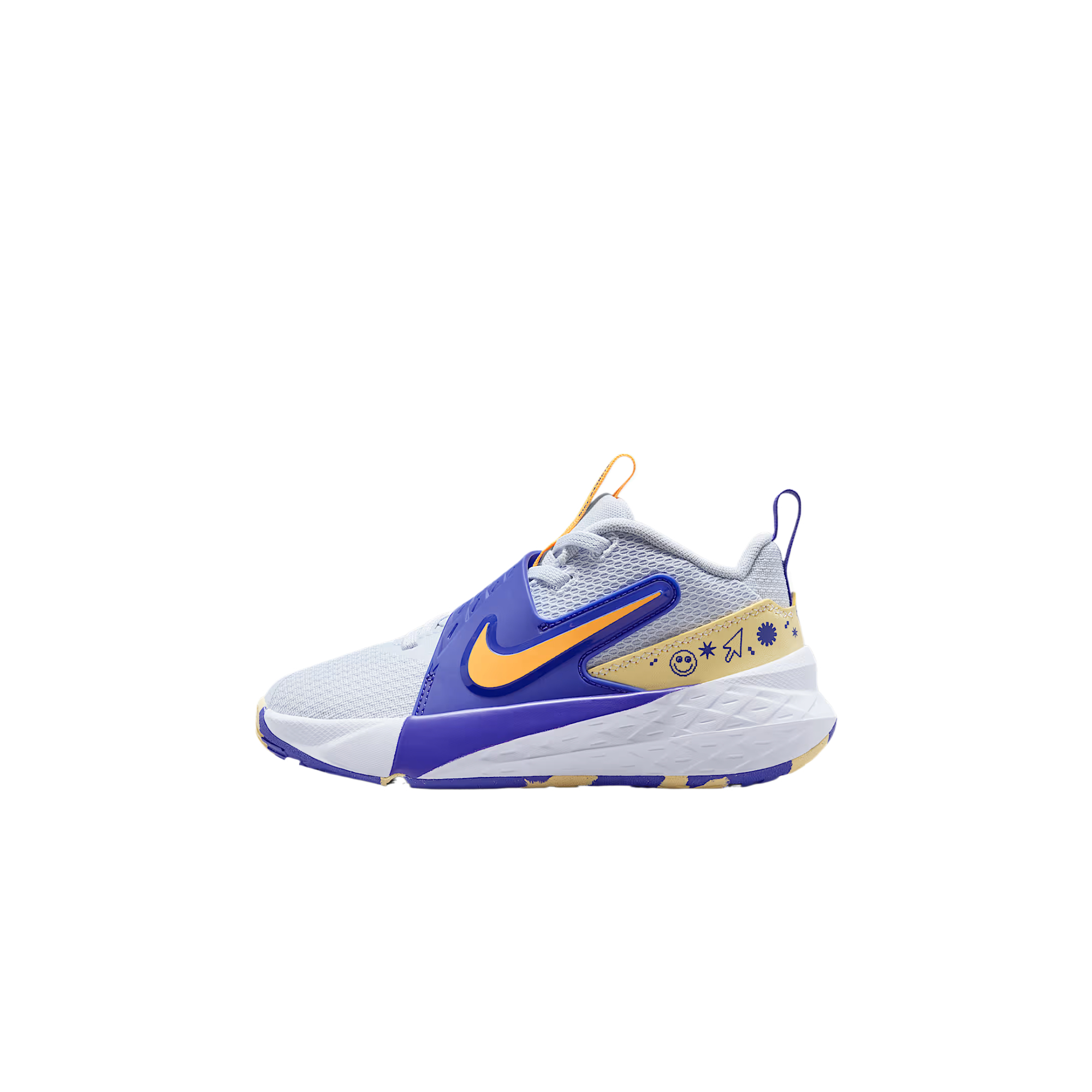 Детские кроссовки Nike NikeTeam Hustle D 12 (черно-серые)