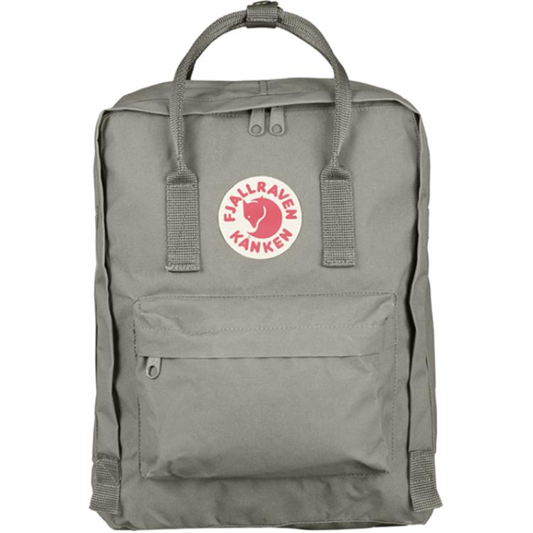 Fjallraven Arctic Fox Kanken 16L Large Capacity Lightweight Backpack Nylon Mist Gray Unisex Couple Style