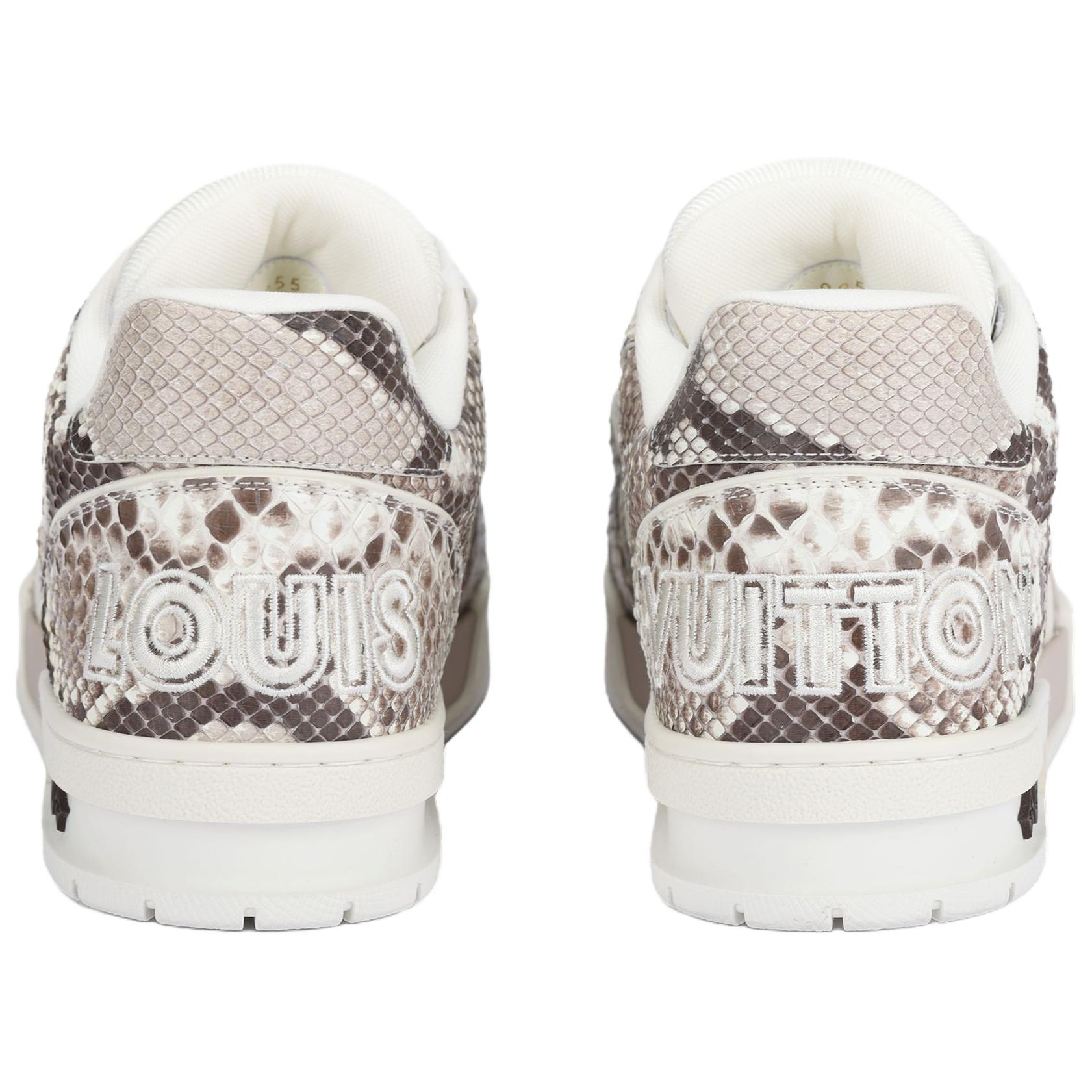 Мужские кеды Louis Vuitton Trainer (светло-коричневые) — фото 4