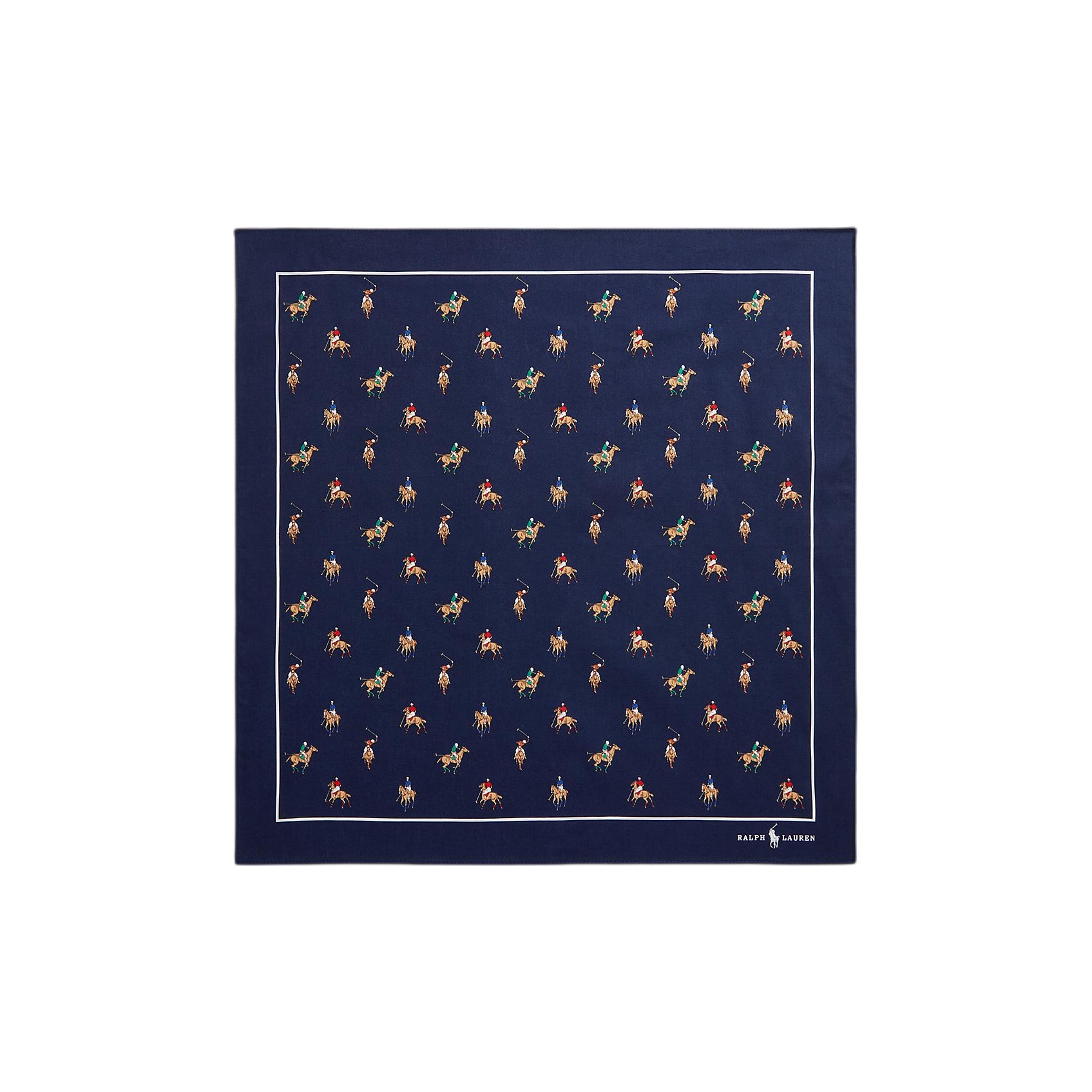 Ralph Lauren Ralph lauren, handkerchief, pony, navy bath towel, print, 48×47cm