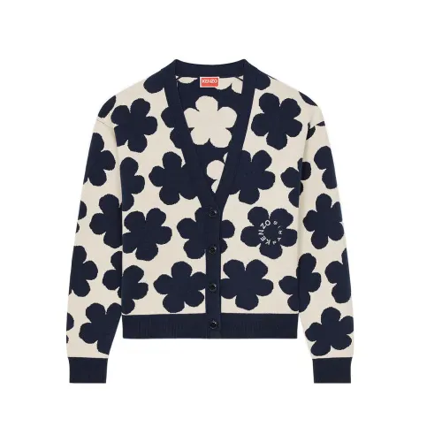 KENZO September Capsule Collection Kenzo X Nigo HANA DOTS Limited Collection FW22 Knitwear Women's Gray White