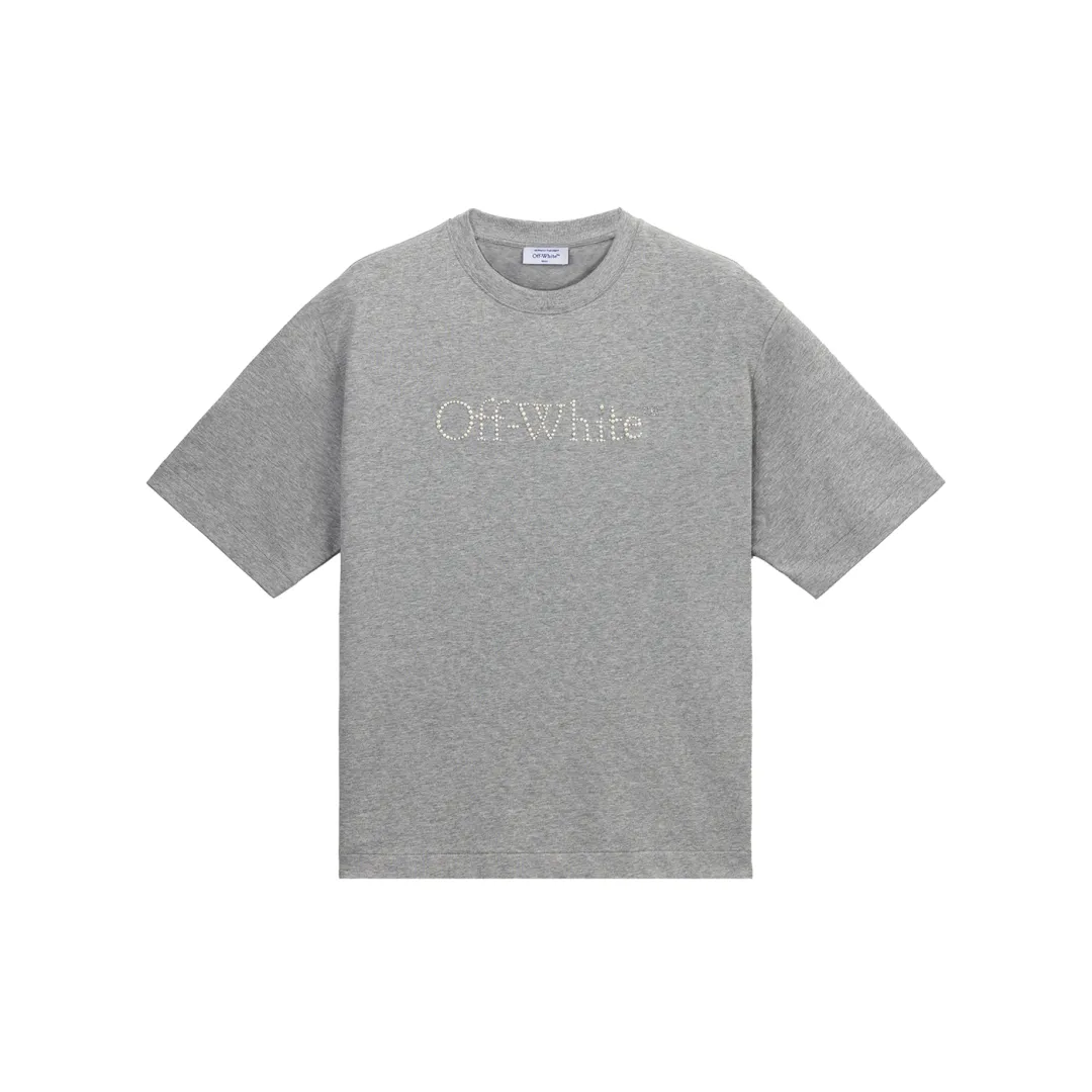 OFF WHITE Short Sleeved T Shirts Unisex Gray
