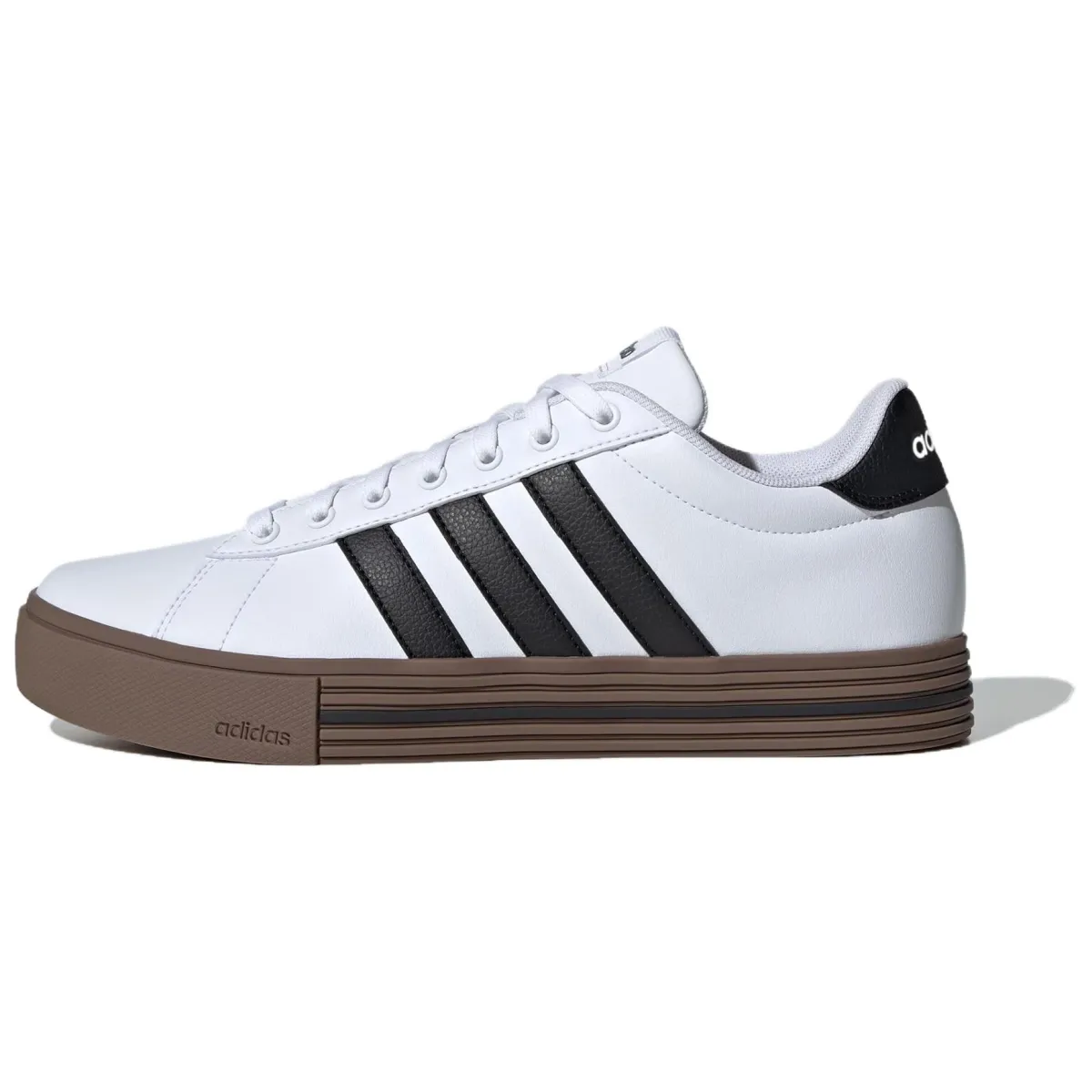 Adidas Daily 4.0 Synthetic Leather Low top Skateboard Shoes Unisex White Black