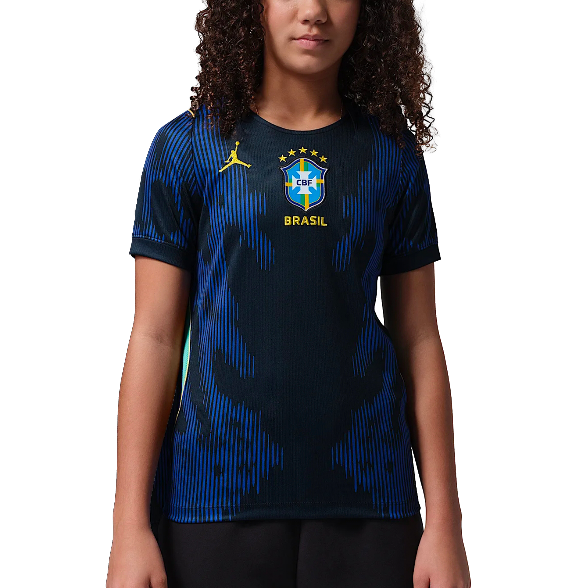 Футболка Jordan Dri-FIT Brazil Kids (синяя)