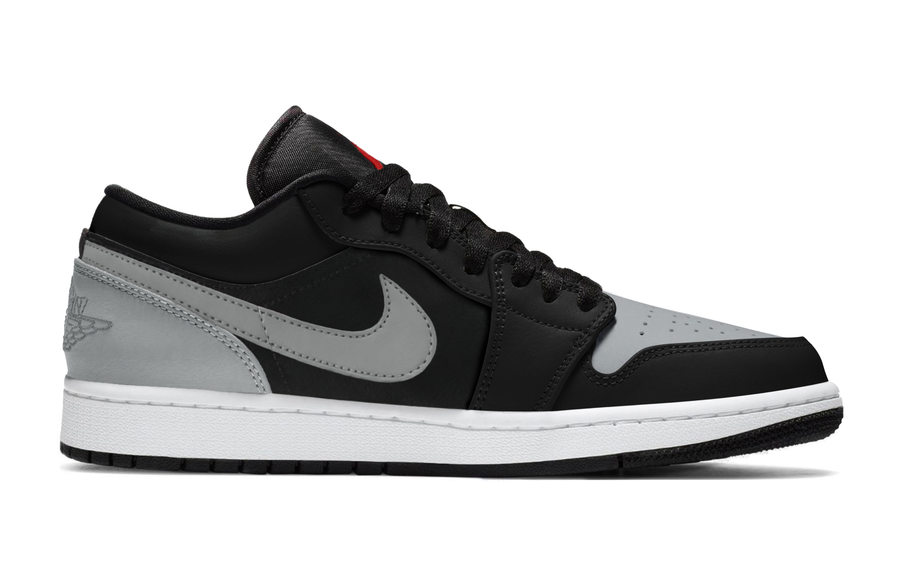 Jordan Air Jordan 1 Box Cushioning Slip Resistant Abrasion Resistant Low top Vintage Basketball Shoes Unisex Black