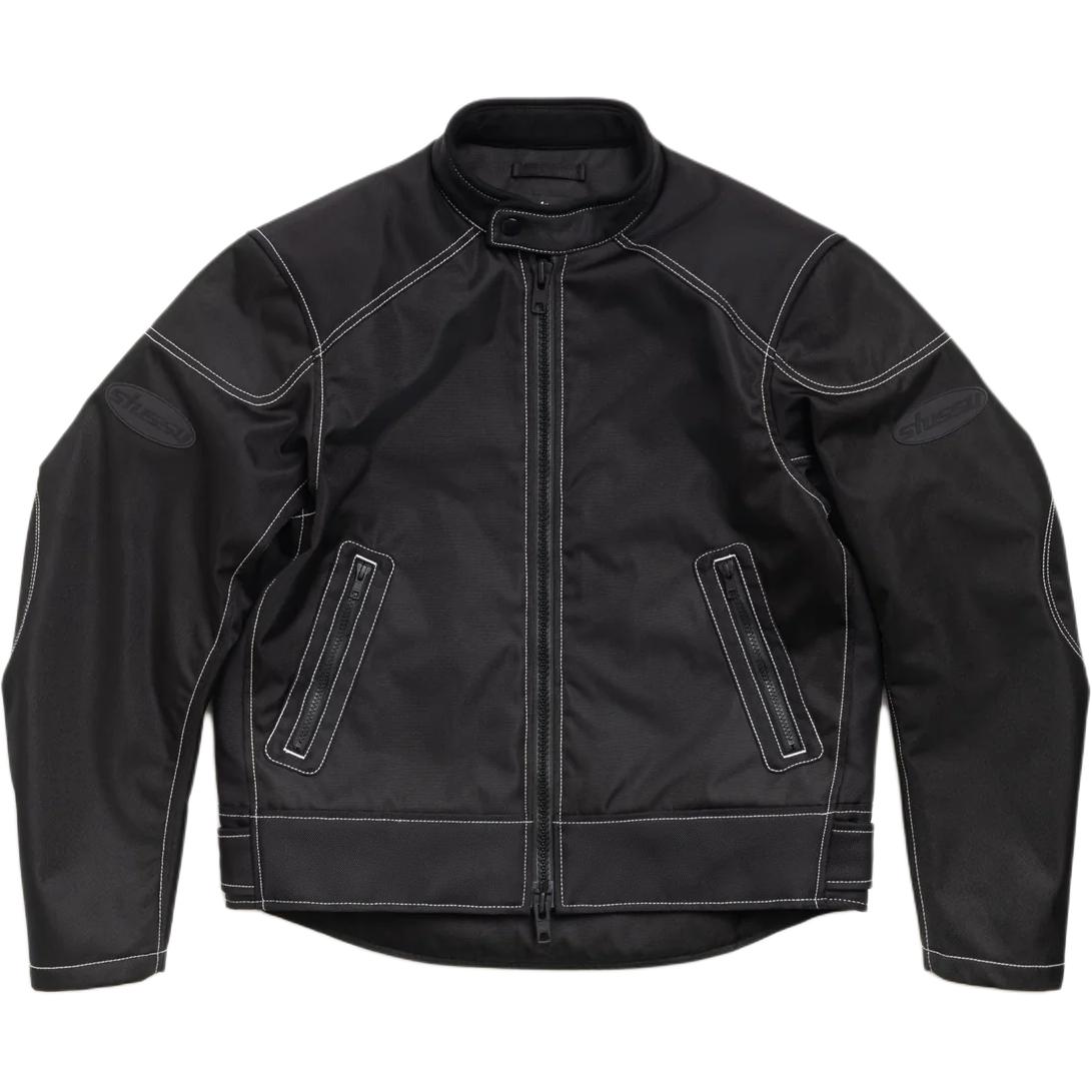 Куртка Stussy SS26 Moto Jacket (черная) — фото 7
