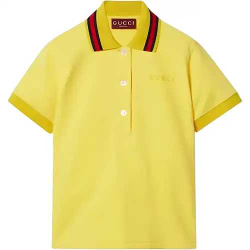 GUCCI Logo-embroidered Polo Shirt