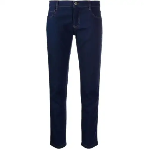 MIU MIU Jeans Women's Blue Moderate Slim Fit Pants