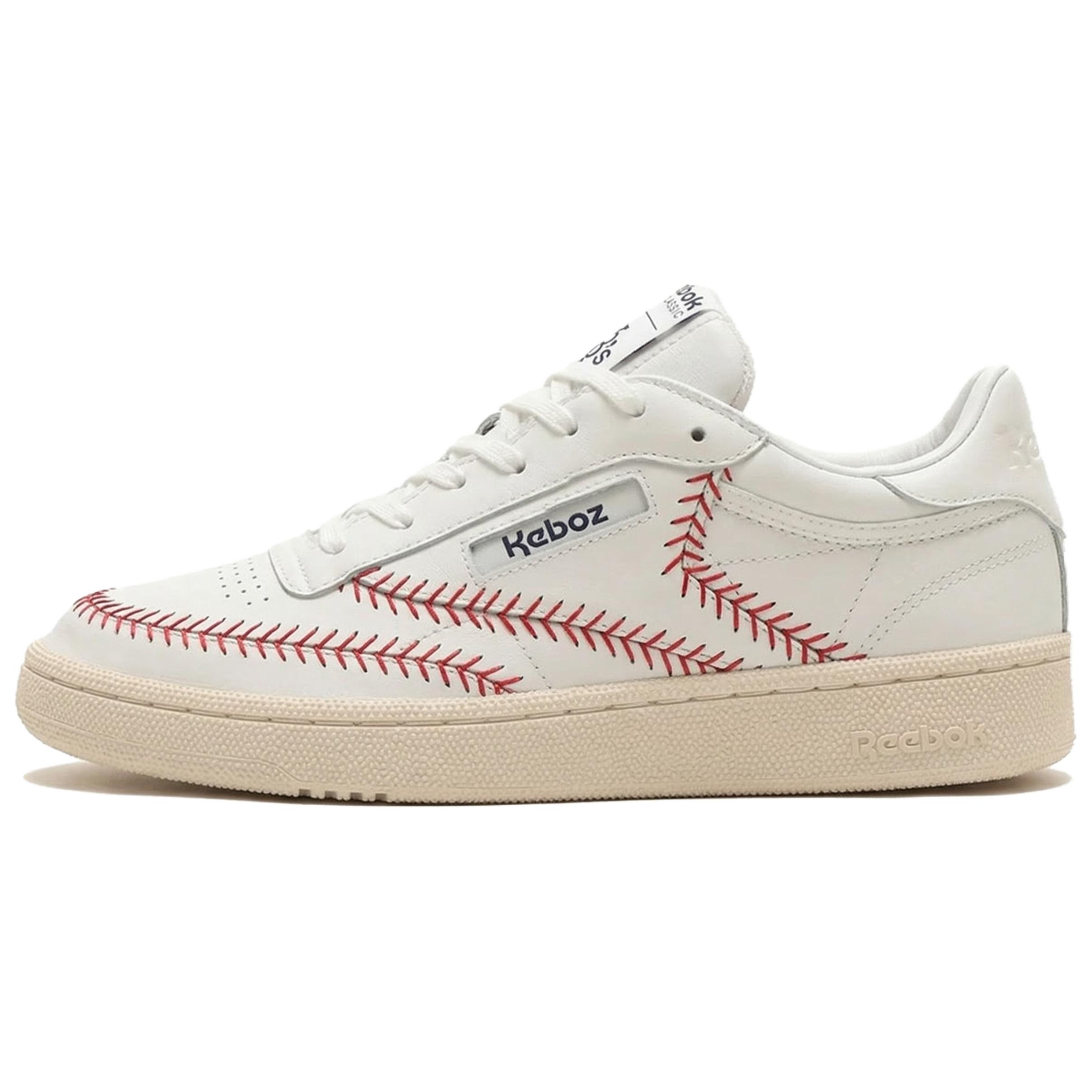 Мужские кеды Reebok x atmos x KEBOZ 85 (бело-красные)