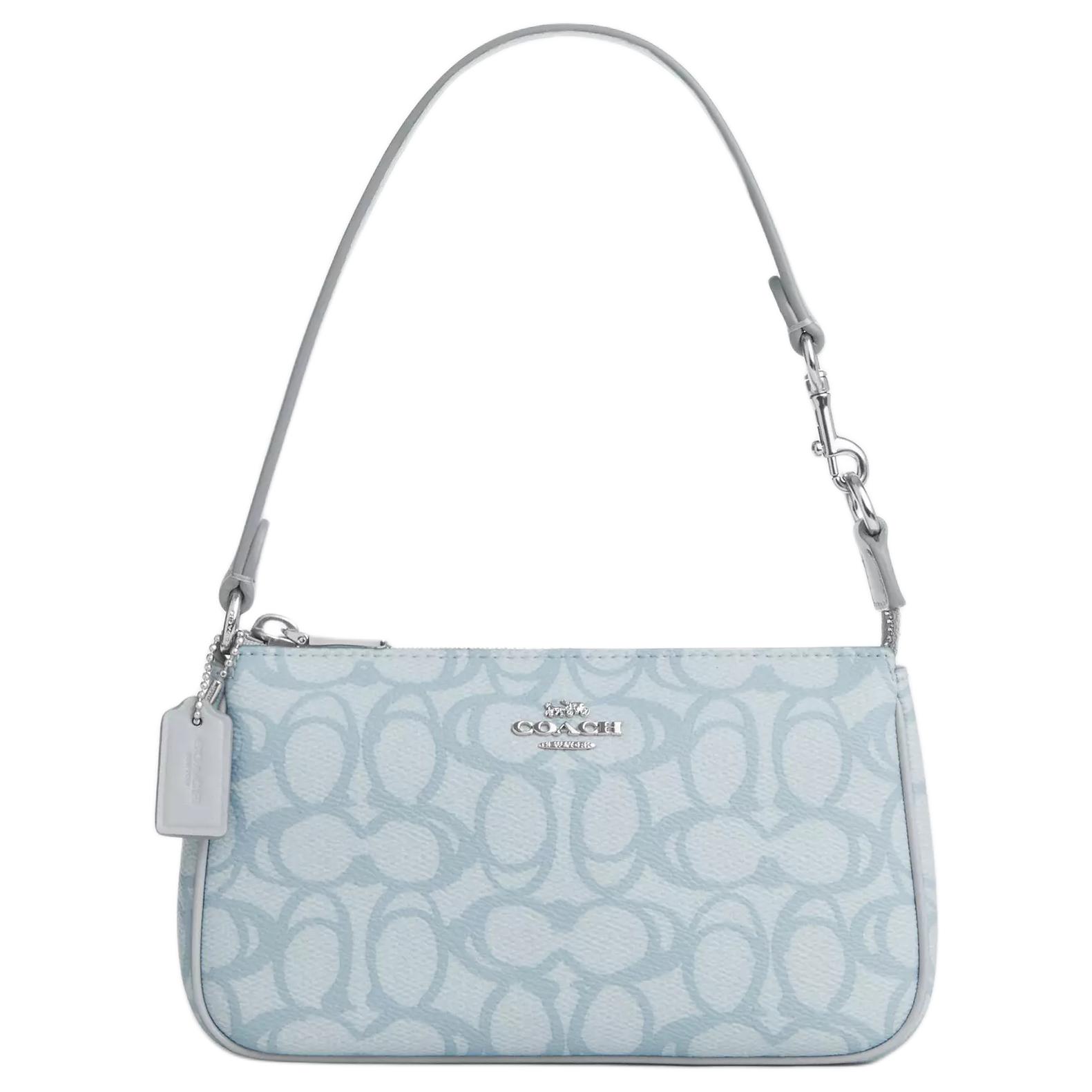Женская сумка COACH Nolita 19 (голубая)