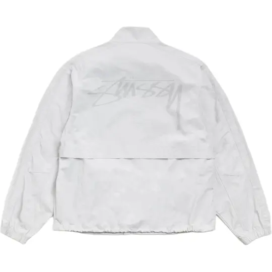 Stussy SS26 ЛЕГКАЯ КУРТКА-МОСК с длинными рукавами, воротником-стойкой и регулируемой кулиской по низу, одинаковый фасон для мужчин и женщин
