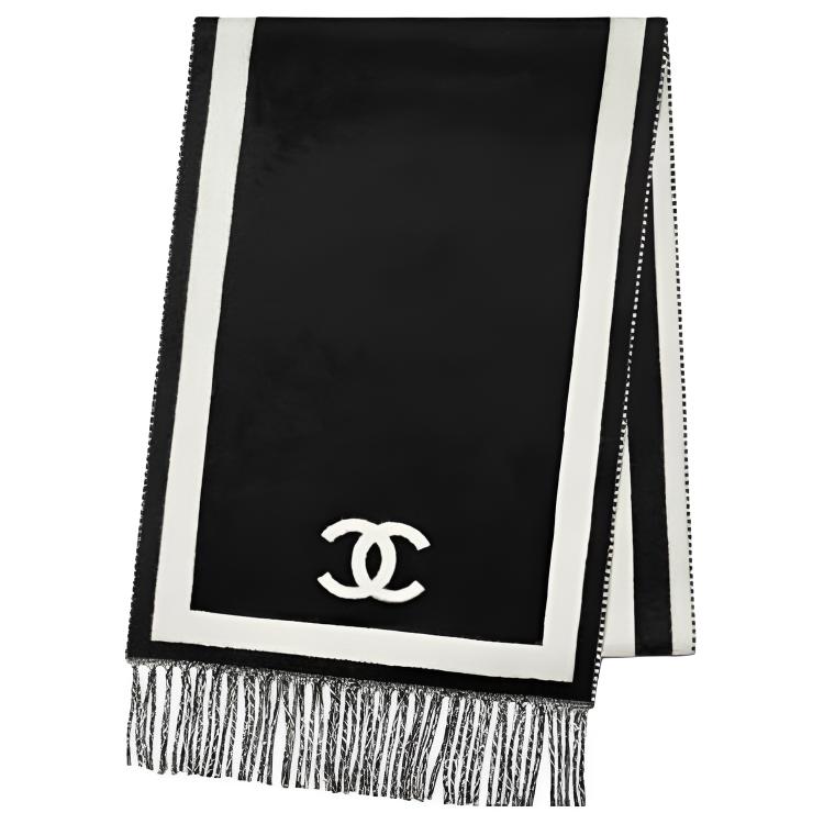 Шарф Chanel CHANEL 26S C / (черно-белый)
