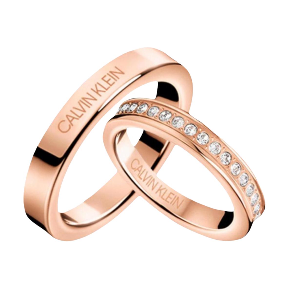 Кольца CALVIN KLEIN Rose Gold Ring Set (розовое золото)