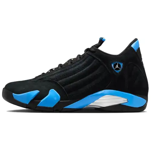 Jordan Air Jordan 14 Vintage Basketball Shoes Unisex Black Blue
