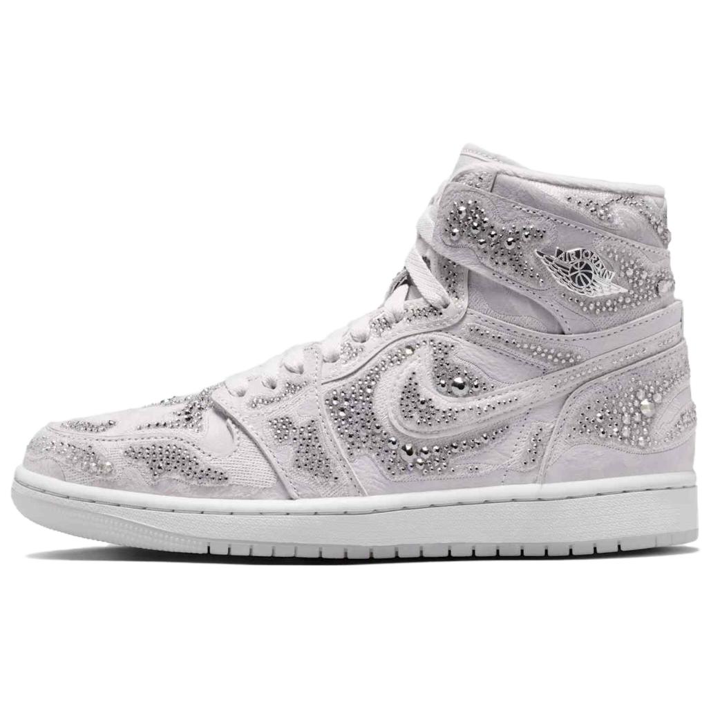 JORDAN 1 Retro High Og Swarovski Vast Grey Women's