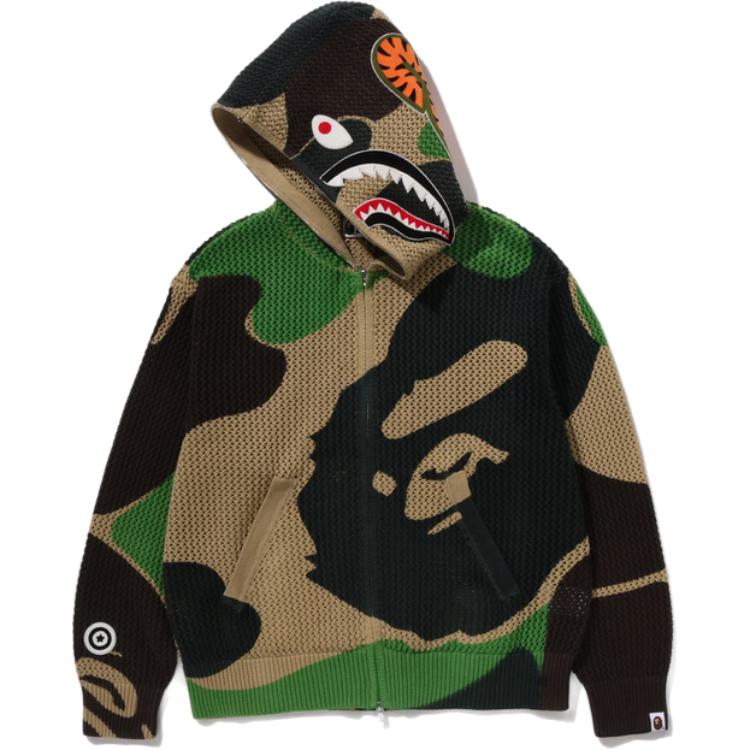 Мужское худи A BATHING APE SS26 ABC Camo (зеленое) — фото 2