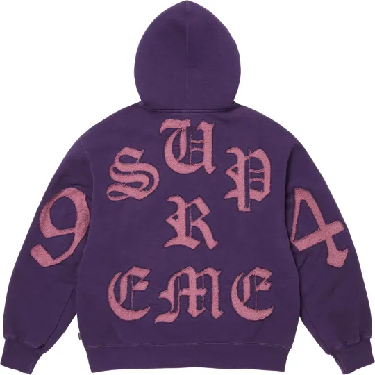 Supreme SS26 WEEK3 Толстовка с капюшоном на молнии и вырезами Толстовка с капюшоном на полой молнии для мужчин и женщин.