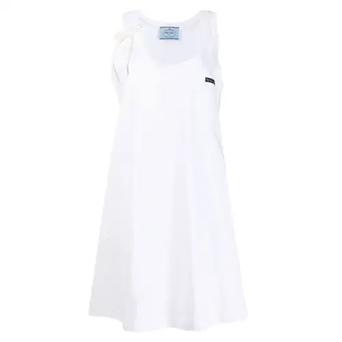 PRADA FW20 Slip Dress Women's White