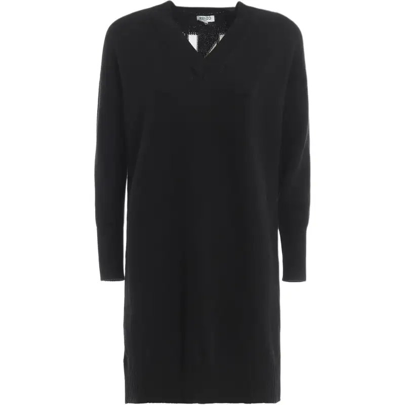 KENZO Long Sleeved Dress Women's Black
