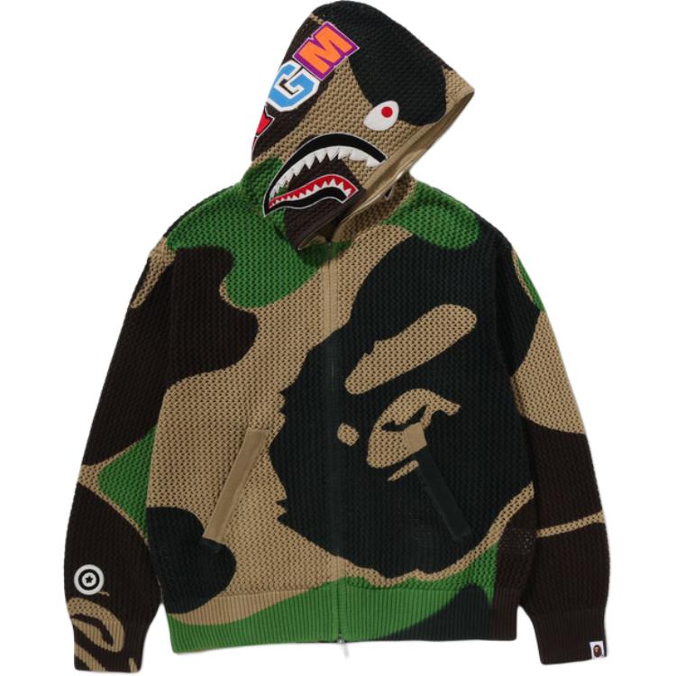 Мужское худи A BATHING APE SS26 ABC Camo (зеленое)