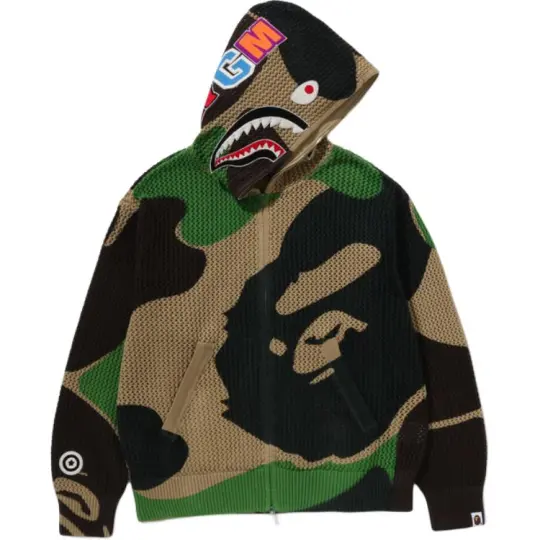 A BATHING APE SS26 ABC Camo series модная толстовка с капюшоном и камуфляжным дизайном для мужчин