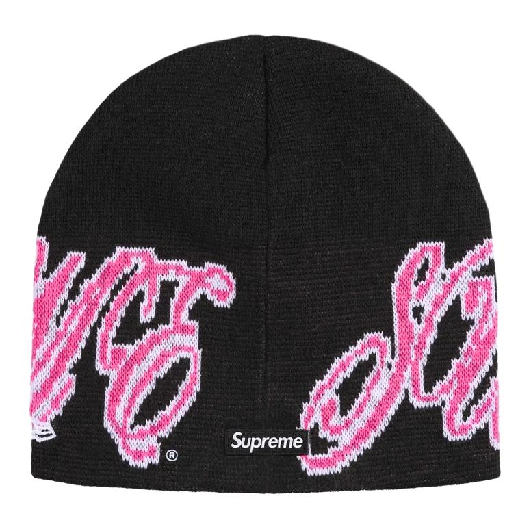 Шапка Supreme Supreme×New Era SS26 WEEK 3 Cursive Beanie (синяя)