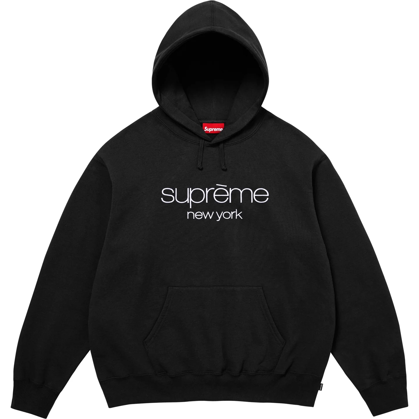 Худи Supreme Classic Logo Hooded Sweatshirt (черное)