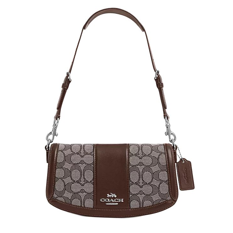 Женская сумка COACH Andrea 24 (коричневая)