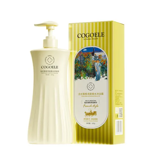 Perfume, shower gel strongly flavoured, french style, oil sheen control, long-term effect, deep cleansing