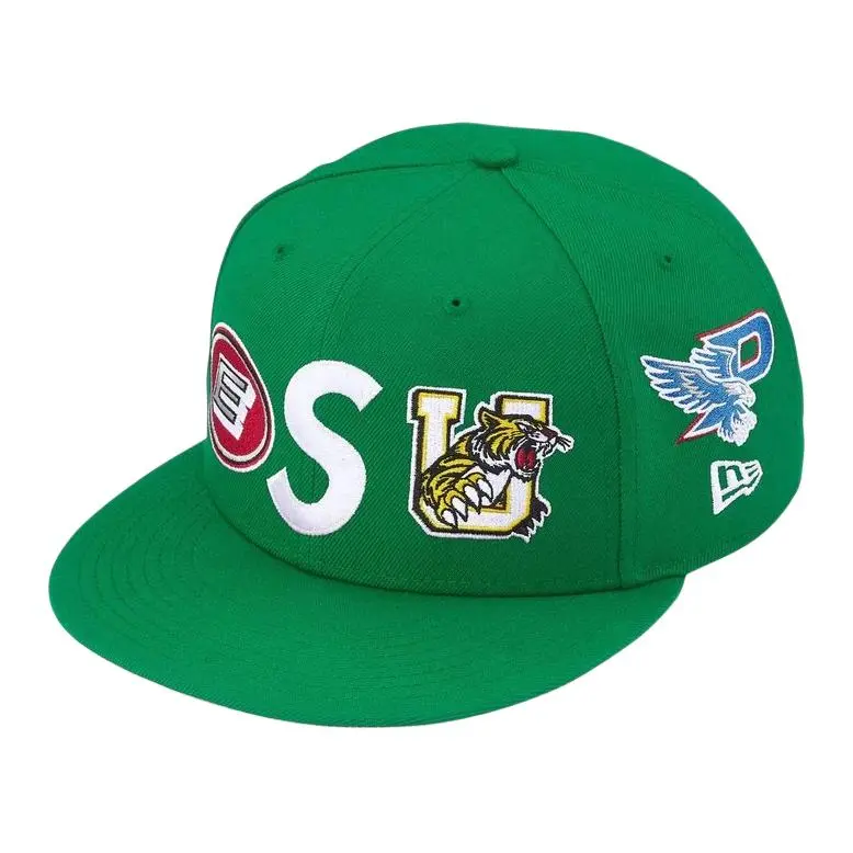 Supreme x New Era 59FIFTY Polyester Baseball Caps Unisex Multicolor