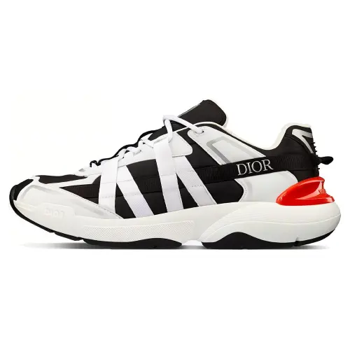 DIOR B24 Runtek White Black Nylon