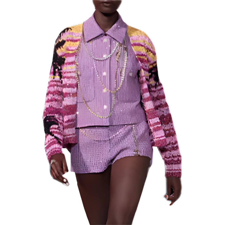 CHANEL Chanel, long-sleeve, multicoloured sweater, classic length