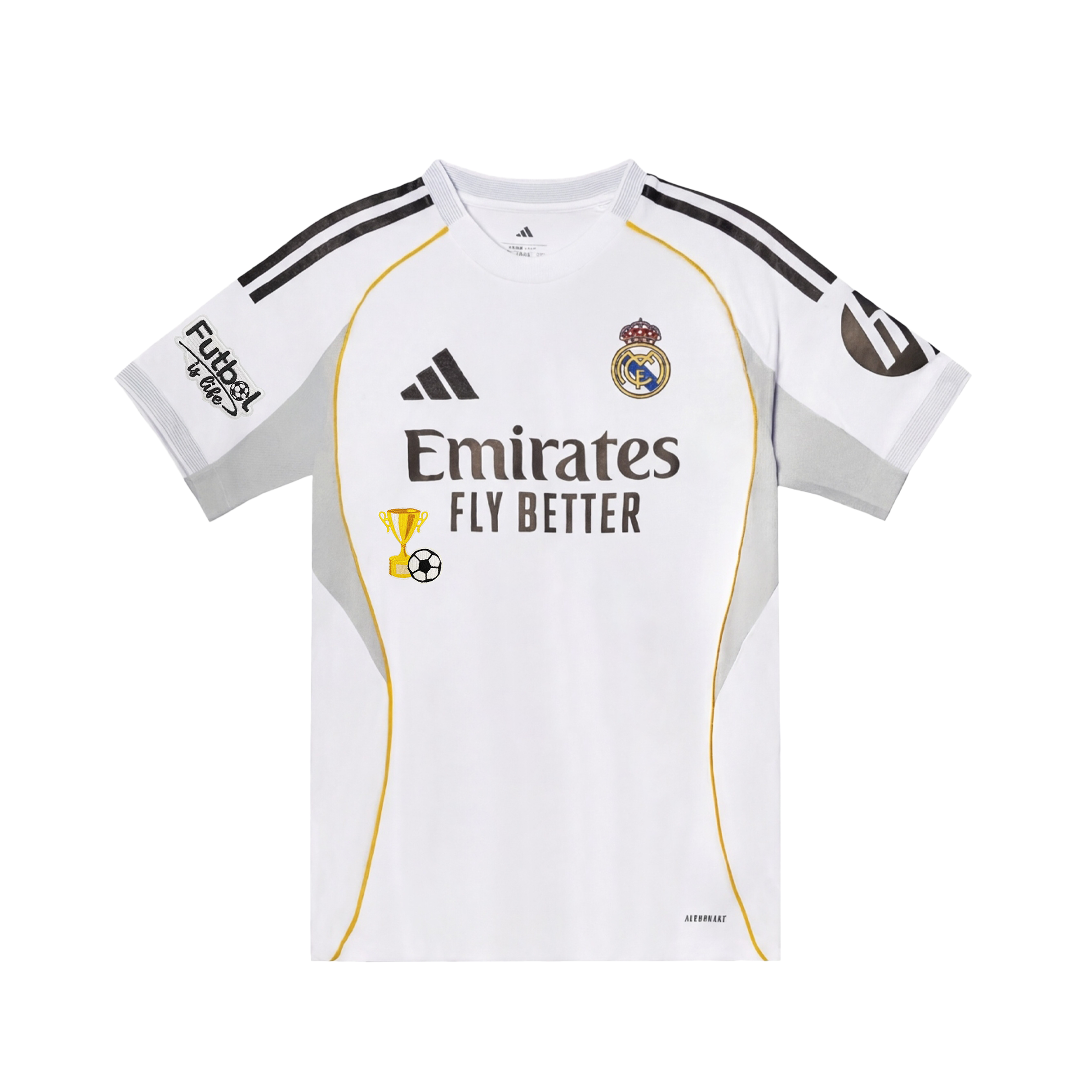Adidas, quick dry soft sports football royal football uniform for men and women, custom-made, with short sleeve
