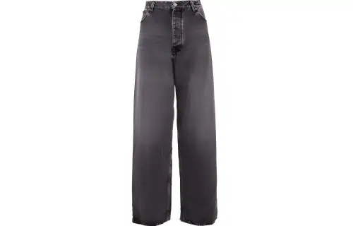 Balenciaga Jeans Women's Black Moderate Straight Fit Pants