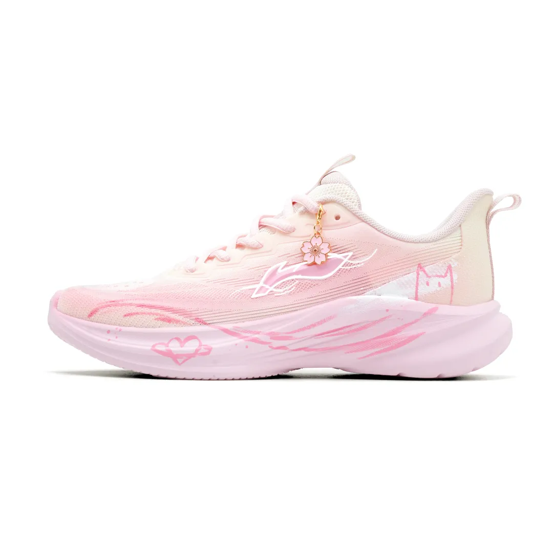 Li Ning Light Breeze Fabric Low top Casual Physical Fitness Test & Exam City Commuting Training Running Shoes Women's