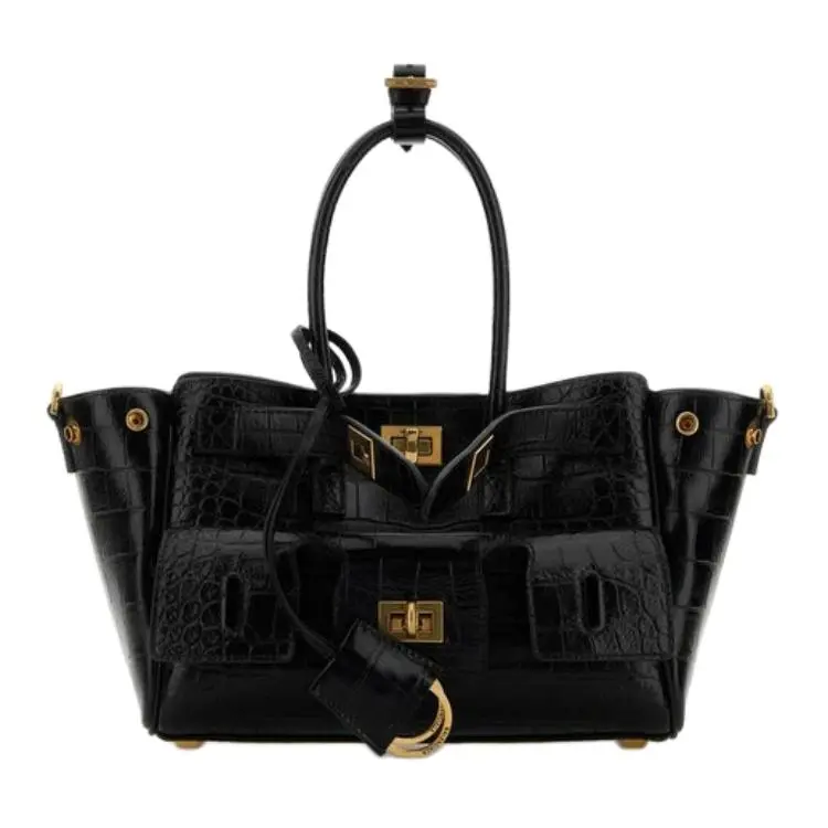 Balenciaga Bel Air Cow Leather Handbags Mini Women's Black