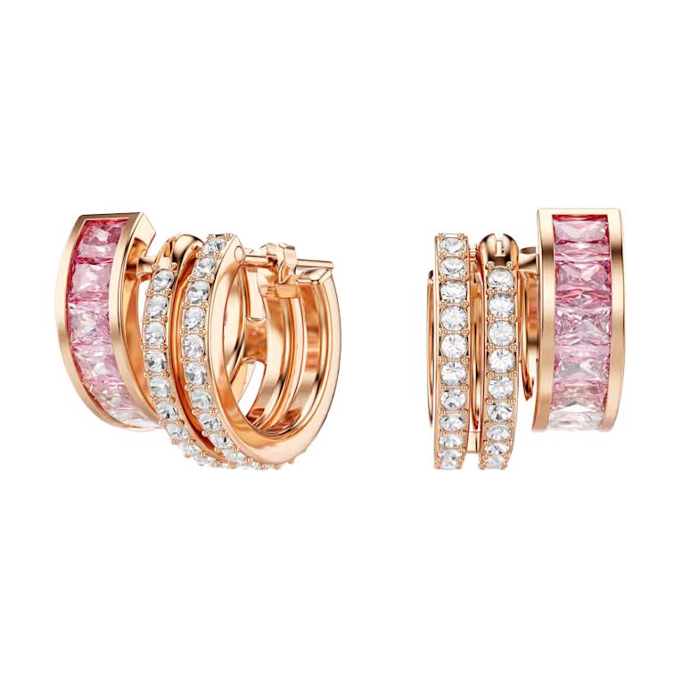 Серьги Swarovski Connexus (золотисто-розовые)