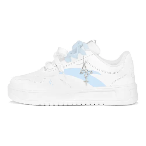 Anta Synthetic Leather Slip Resistant Abrasion Resistant Low top Skateboard Shoes Unisex Blue