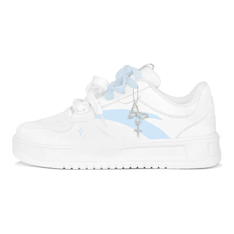 Anta Synthetic Leather Slip Resistant Abrasion Resistant Low top Skateboard Shoes Unisex Blue