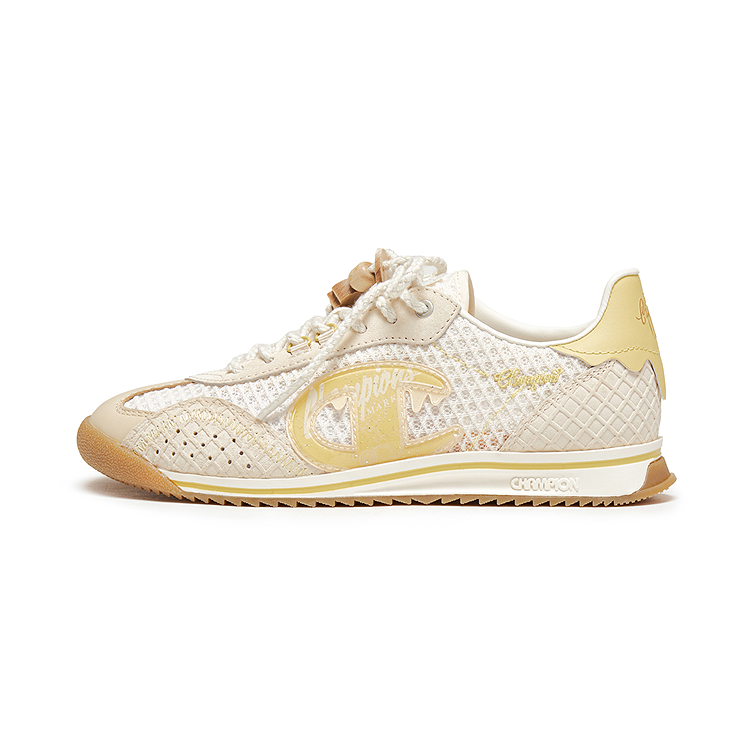 Женские кроссовки Champion Legend 70s Runner Gelato (светло-бежевые с желтым)