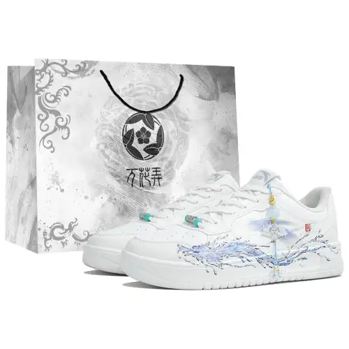 Anta Low top Skateboard Shoes Men's White Blue