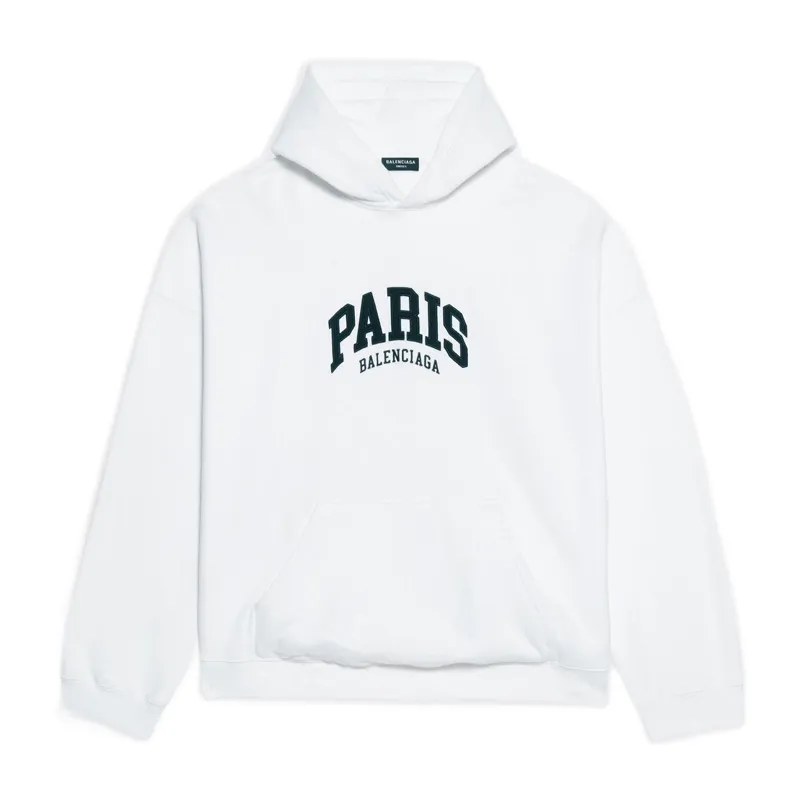 Balenciaga Mens Cities Paris Wide Fit Hoodie
