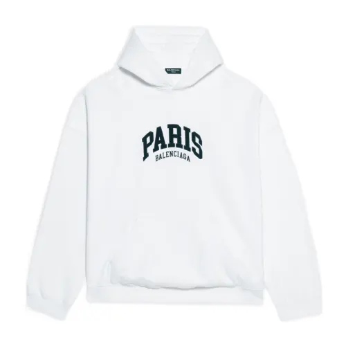 Balenciaga Mens Cities Paris Wide Fit Hoodie